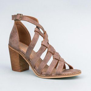 NIB Mi.iM Braided Lavender Adjustable Strappy Heel